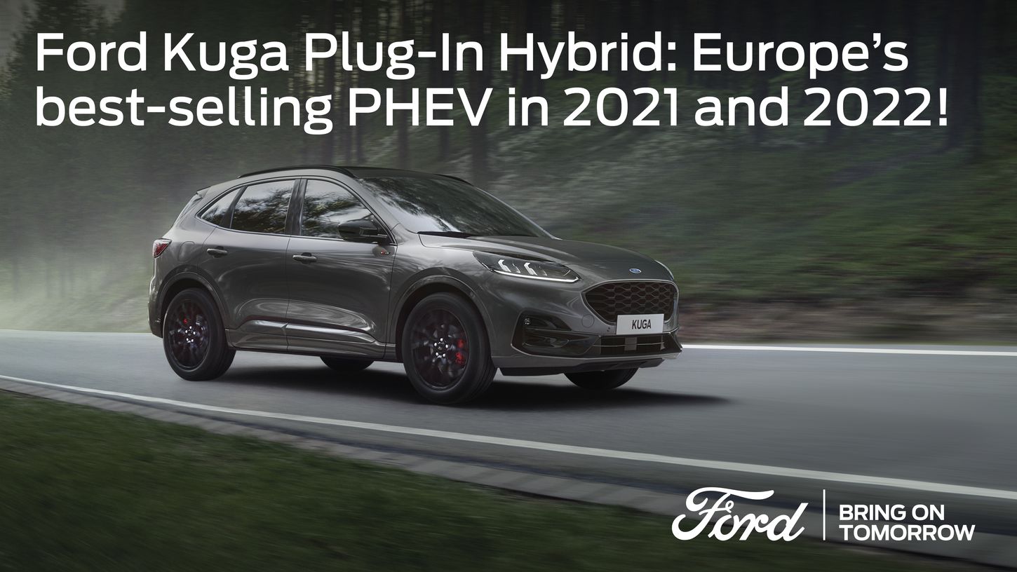 ¿Sabes cuál es la marca y el modelo híbrido enchufable más vendido en Europa por segundo año consecutivo? Es el Ford Kuga Plug-In Hybrid