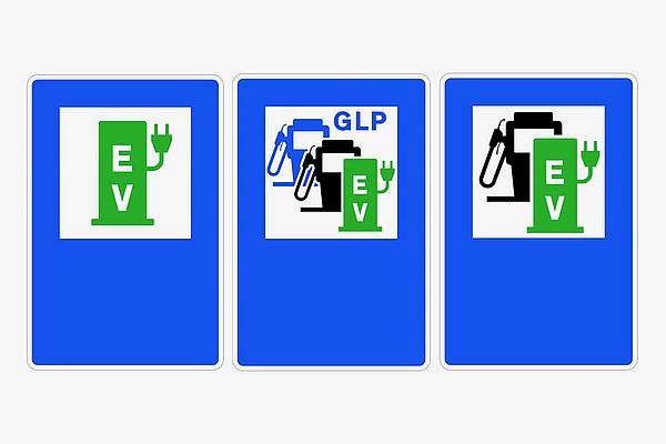 La DGT diseña nuevas señales para las electrolineras en las carreteras